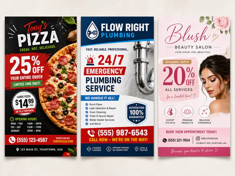 Flyer template showcase
