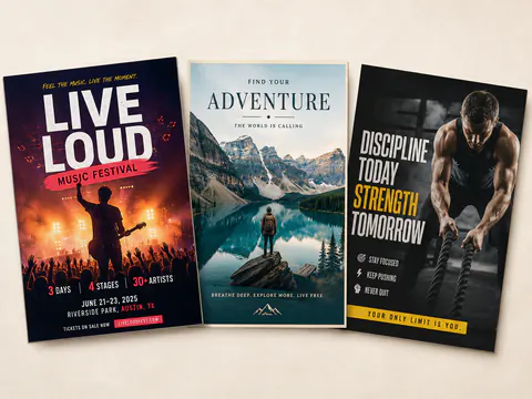 Poster template showcase